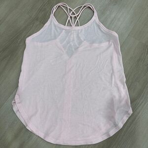 Ivivva Lululemon Pink Girls Flowy Tank Top, Size 12